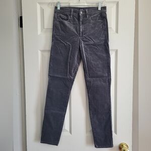 GAP Gray Skinny Brushed Corduroys, 26 (Fit Small)